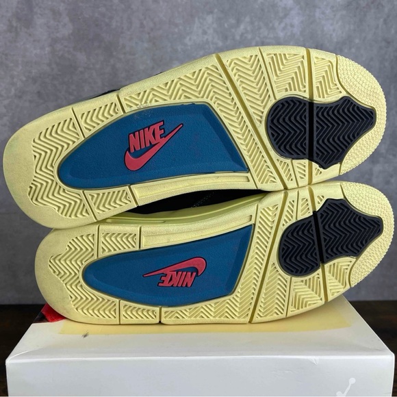 Air Jordan 4 Retro x Union LA Off Noir Size 9.5 DC9533-001 Men’s Shoes OG Rare - Picture 7 of 10